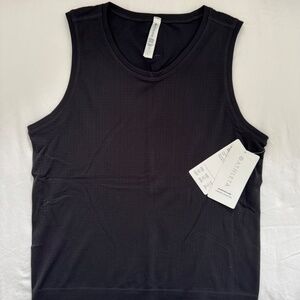 NWT ATHLETA Black In Motion Seamless Tank Top Round Neck Size - MEDIUM